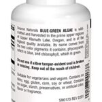 Source Naturals Blue-Green Algae from Klamath Lake, 500 mg – 200 Tablets