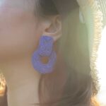 Statement Raffia Earrings Cute Boho Earrings Rattan Dangle Earrings Handmade Straw Wrap Earrings Summer Drop Dangling Earrings for Women Teen Girls(Royal Blue)