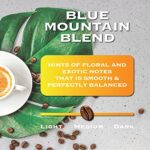 Magnum Exotics Coffee, Blue Mountain Coffee Blend – Medium-Light Roast, Whole Bean, Made from 100% Arabica Bean Coffee, Rich & Smooth Flavor, Fresh Roast – Blue Mountain Blend, 2 Lb