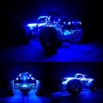 Waterproof LED Light Strips for RC Cars Trucks Airplanes Boats Drones Fixed Wing AR Wing Model Underglow Light (Blue)