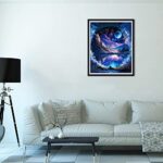 Rousp DIY 5D Diamond Painting Kits for Adults Diamond Art Blue Moon A Diamond Painting Full Drill Crystal Craft Kits for Home Wall Decor Gifts, 15.7×19.7inch