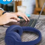 gorsun Wireless Bluetooth Headphones Over Ear Headphones, 55H Playtime. Hi-Fi Stereo, Deep Bass, Foldable & Lightweight for Home, Travel, Office. Ultimate Comfort, Enjoy Pure Sound Experience! Blue
