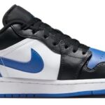 Air Jordan 1 Low Men’s White/Royal Blue-Black-White 553558-140 9