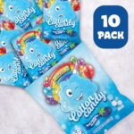 Cotton Candy Bulk Pack, 10 cotton candy each 0.42oz, Blue Raspberry mini cotton candy, blue cotton candy Individually Wrapped for Parties & Favors, Enjoy Fluffiness of kosher candy Anytime