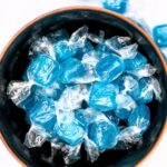 DM Sweets Ice Blue Mint Squares – 100 Pieces of Fresh Refreshing Individually Wrapped Candy Squares