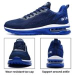 Autper Mens Air Athletic Running Tennis Shoes Lightweight Sport Gym Jogging Walking Sneakers(Darkblue US 9.5)