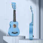 ZoiYenze Concert Ukuleles for Beginners,Basswood 23 Inch Ukuleles for Kids,Hawaiian party instruments Four String Wooden Ukulele?blue?