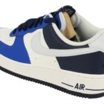 NIKE Air Force 1 ’07 Men’s Shoes, White Football Grey Gamer Royal 100, 13