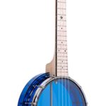 Gold Tone Little Gem Ukes, 4-String Ukulele, Right, Blue (LG-S)