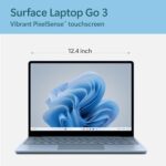 Microsoft Surface Laptop Go 3 (2023) – 12.4″ Touchscreen, Thin & Lightweight, Intel Core i5, 8GB RAM, 256GB SSD SSD, with Windows 11, Ice Blue Color Copilot