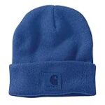 Carhartt Men’s Tonal Patch Beanie, Glass Blue, One Size