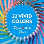 Paper Mate Flair Felt Tip Pens, Medium Point (0.7mm), Blue, 12 Count