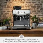 Breville the Barista Touch Espresso Machine with Grinder & Auto Milk Frother, Espresso Maker with Touchscreen & Seconds Heat Up, Cappuccino & Latte Machine for Home, BES880DBL, Damson Blue