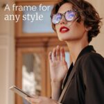 miyya Oversized Blue Light Glasses For Woman, Fashion Glasses, Computer Screen Glasses, Non Prescription Glasses For Women