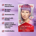 Revlon Permanent Hair Color ColorSilk Digitones with Keratin, 79D Electric Blue (Pack of 2)